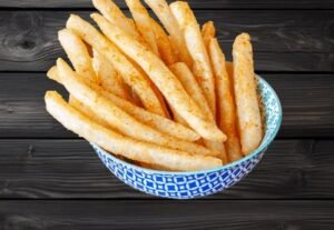Golden seasoned fries served at La Peri Peri restaurant in Sterling Heights, Michigan